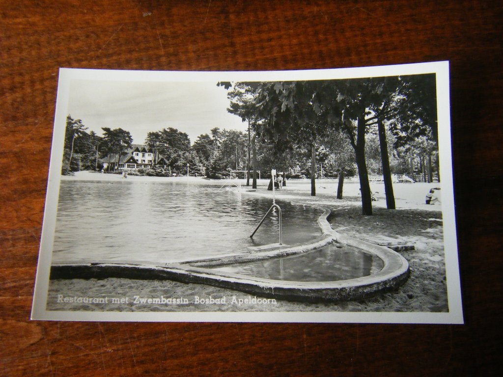 R41 - Apeldoorn - Bosbad - Mooi/Oud, Ophalen of Verzenden, 1940 tot 1960, Gelderland