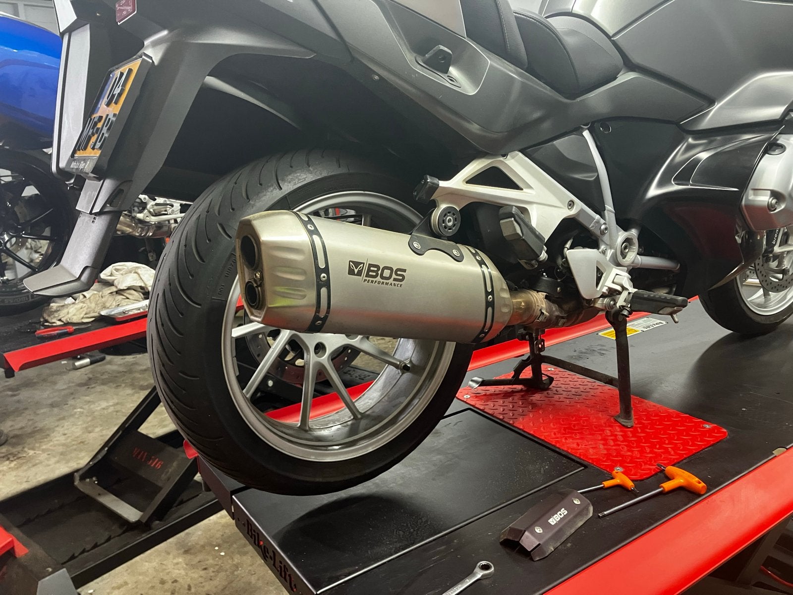 BOS Performance uitlaat voor BMW 1200 RT vanaf 2014 (lc), Motoren, Ophalen of Verzenden, Gebruikt