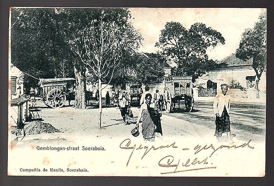 Ned Indië Gemblongan Str Steam Ship Gebr. Van Bijlandt, Ophalen of Verzenden, Voor 1920, Frankrijk