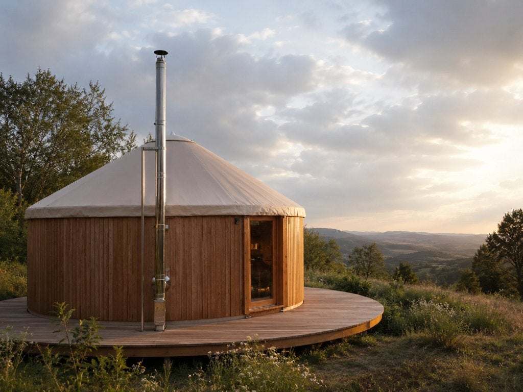Luxe Yurt | Glamping, Vakantieverhuur, Tuinkantoor Tuinkamer, Tuinhuis, Verzenden, Nieuw, 1 raam