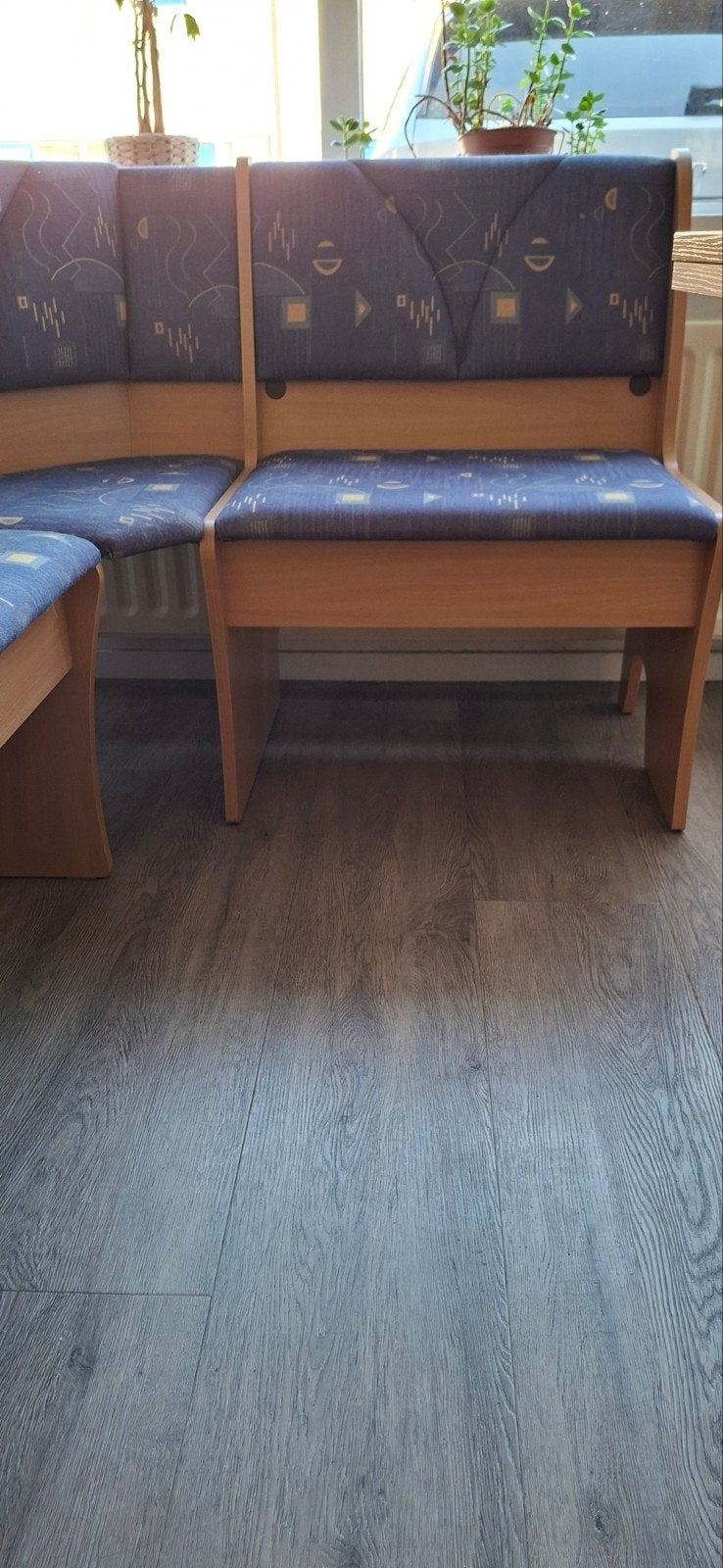 Complete eethoek met hoekbank en stoelen, Huis en Inrichting, Ophalen, Gebruikt, Compact, Minder dan 4 stoelen