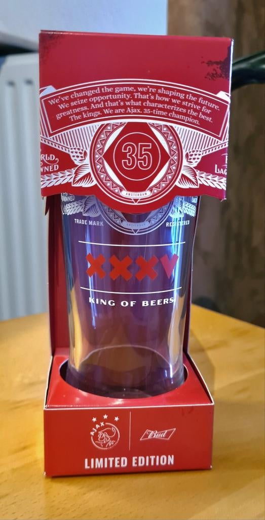 Ajax glas limited item, Ophalen of Verzenden