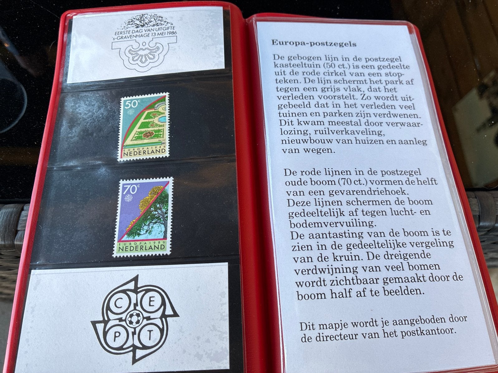 Europa-postzegels Nederland 1986 - Eerste Dag Uitgifte, Ophalen of Verzenden, Na 1940, Gestempeld