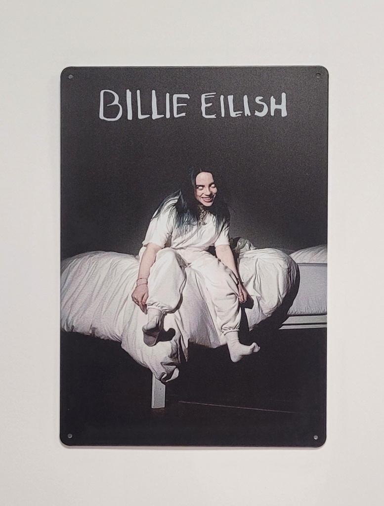 Billie Eilish Where do we go reclamebord van metaal deco, Info@deconoord.nl, Deco Noord, Nieuw, Ophalen of Verzenden