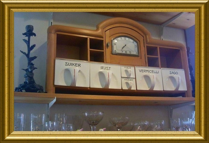 Antiek keukenrek / pottenrek, Ophalen