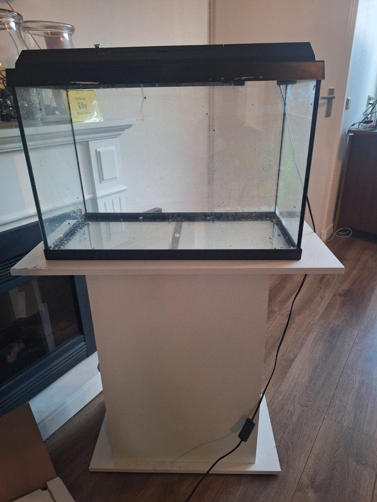 Aquarium met meubel die het kan dragen!, Ophalen, Gebruikt, Overige merken, Leeg aquarium