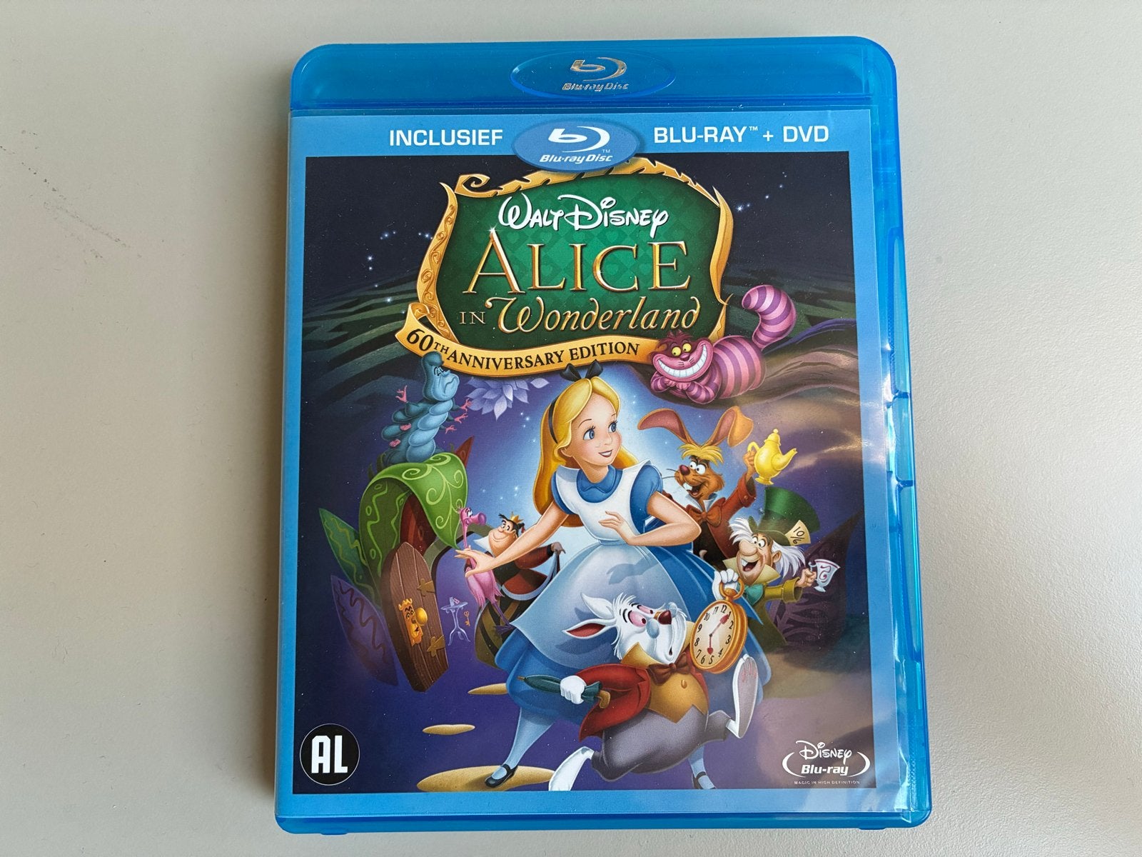 Walt Disney's Alice in Wonderland 60th Anniversary Blu-ray +, Ophalen, Avontuur, Alle leeftijden, Zo goed als nieuw