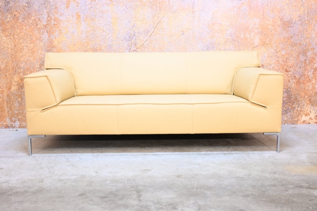 NIEUW beklede leren Design on Stock Bloq bank, Design on Stock, 75 tot 100 cm, Ophalen of Verzenden, Rechte bank