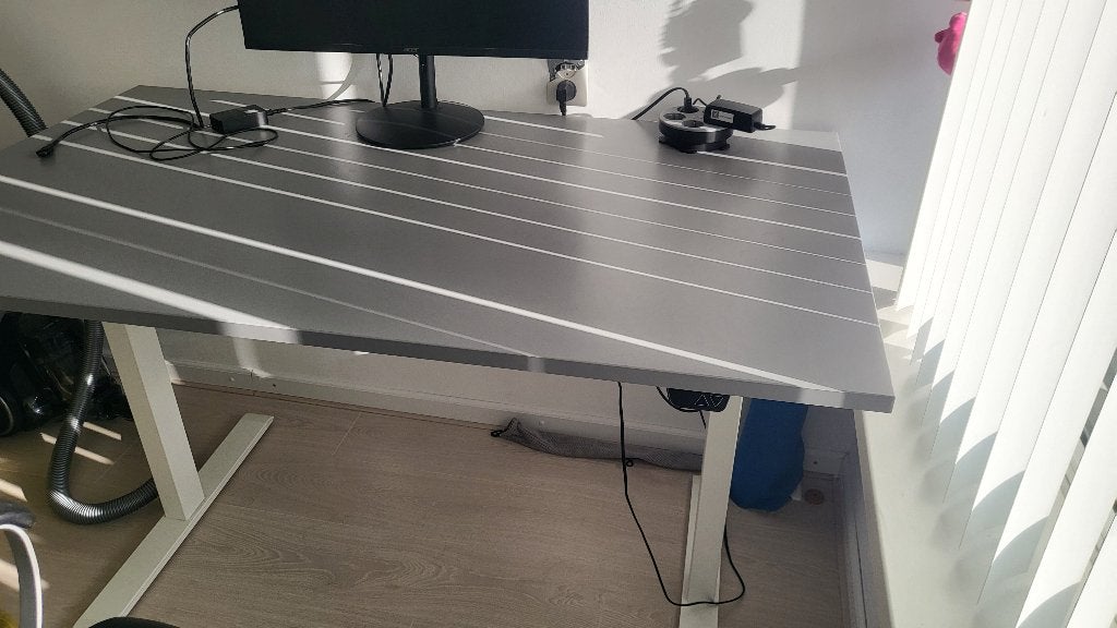 Ikea zit/sta bureau, Ophalen, Zit-sta bureau, Hout, Zo goed als nieuw
