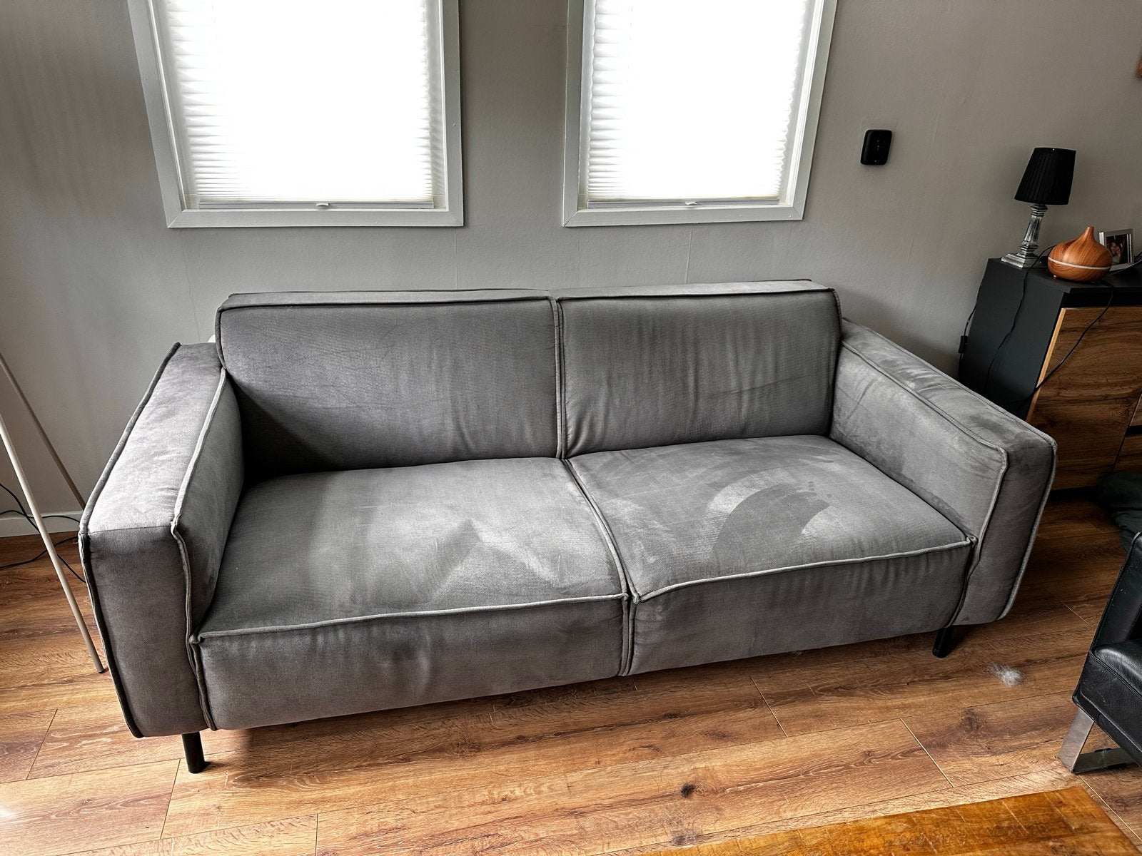UMIX by SLX Studio 2-zitsbank - Grijs, Huis en Inrichting, Banken | Bankstellen, Ophalen, Gebruikt, Minder dan 75 cm, 150 tot 200 cm