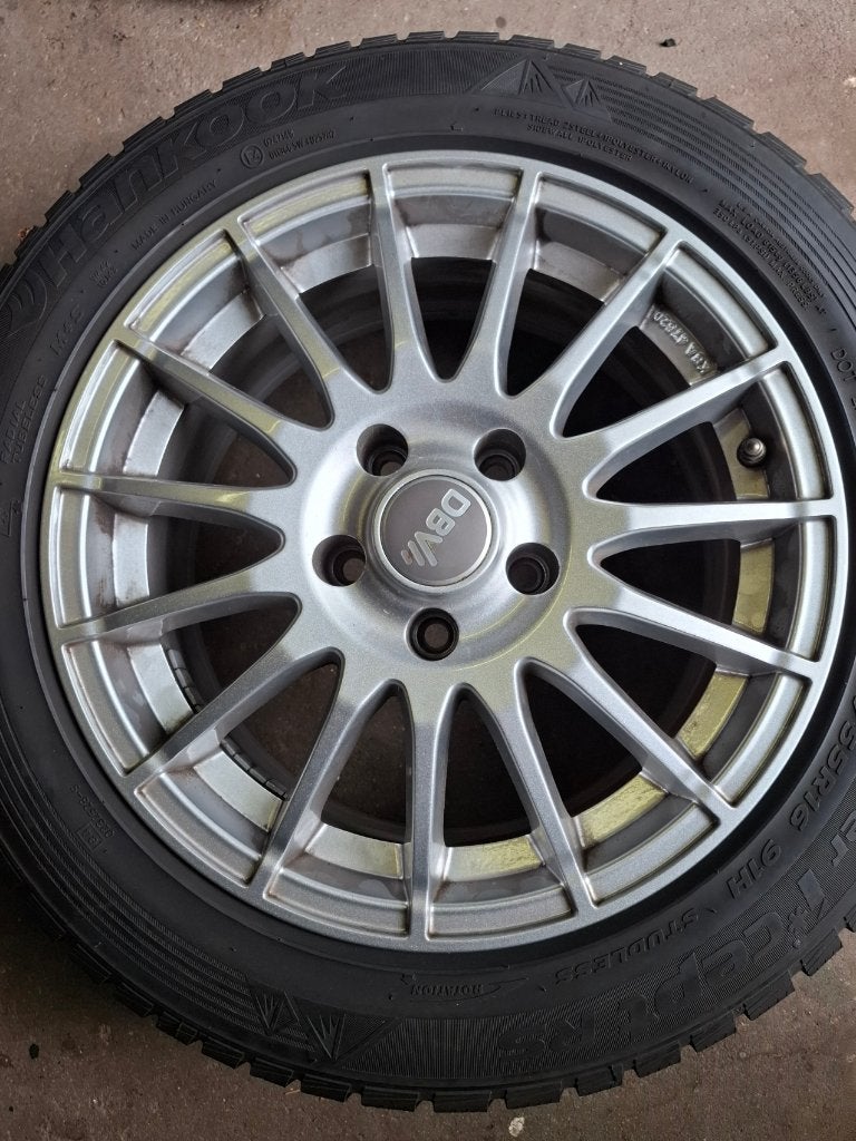 4 DBV Arizona velgen 5x112 incl .banden VW, Auto-onderdelen, Ophalen, Gebruikt, 16 inch, Banden en Velgen