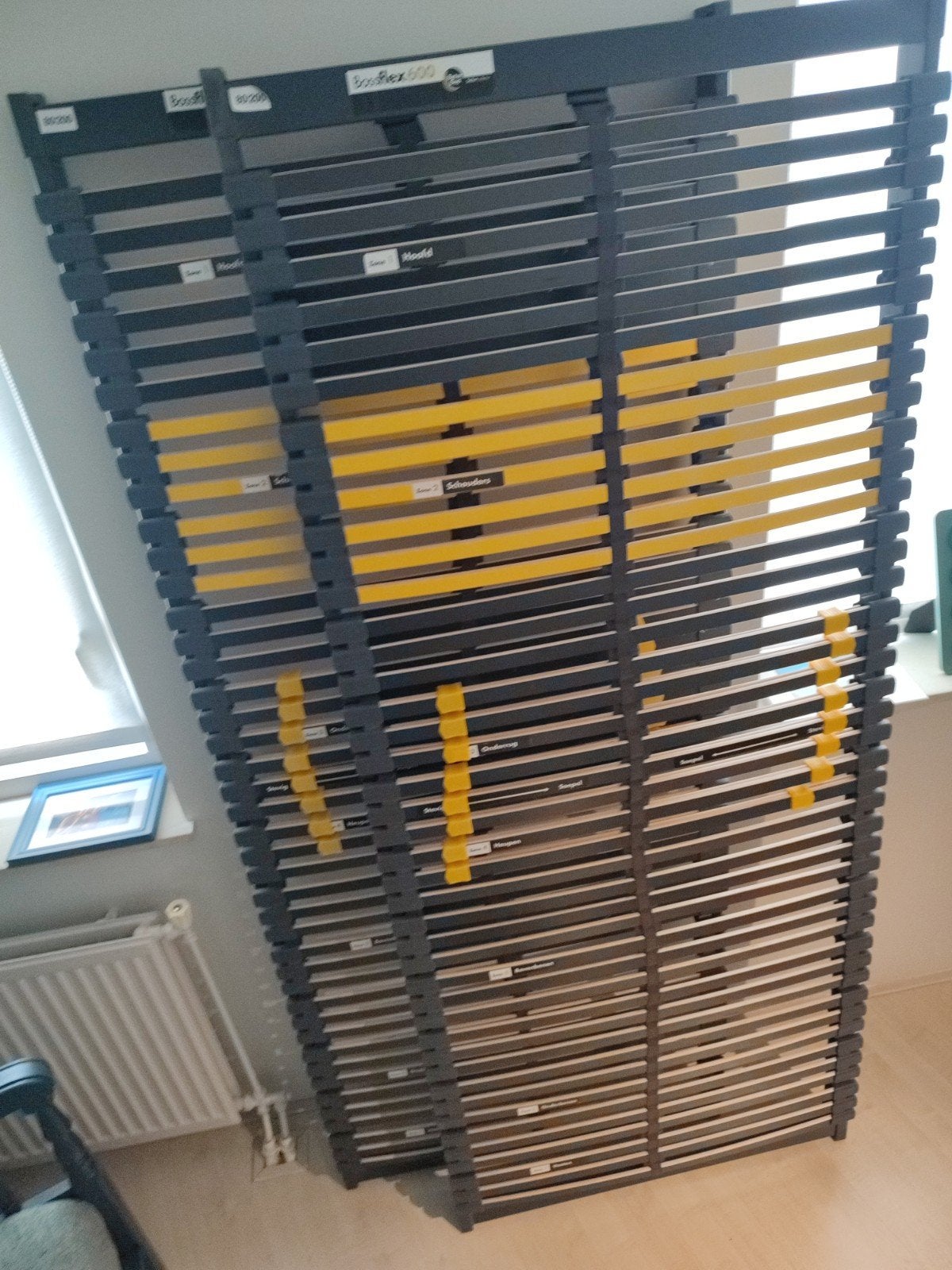 Twee Beter Bed Bossflex 600 lattenbodems 80x200 cm, Ophalen, Gebruikt, Tweepersoons, 80 cm