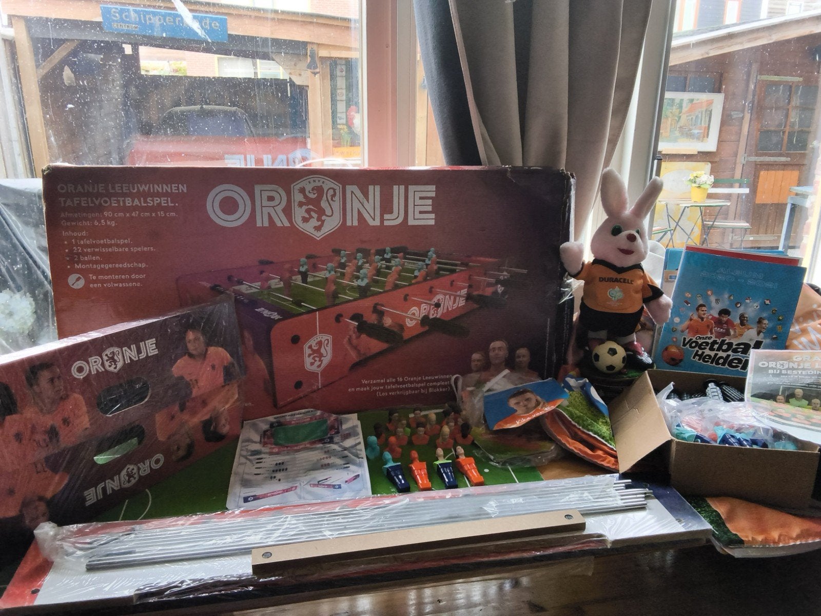 Oranje leeuwendeel tafelvoetbalspel, Ophalen of Verzenden