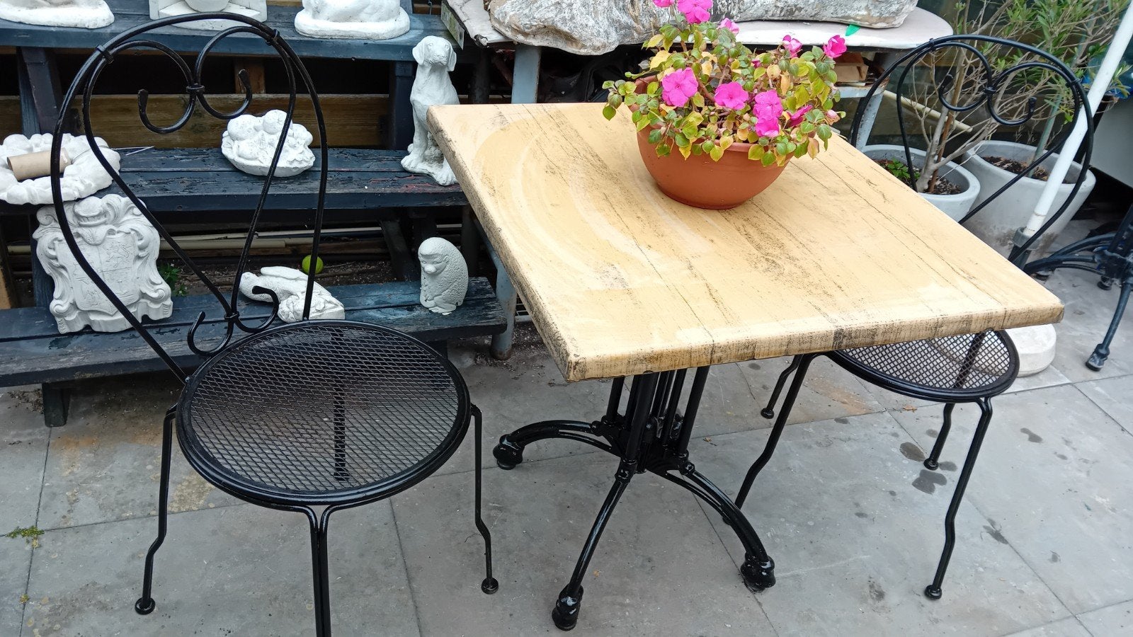 Bistroset vintage Retro., Ophalen, Overige materialen, 2 zitplaatsen
