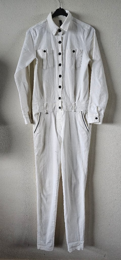 ZIP73 Witte Jumpsuit Maat M (12225), Kleding | Dames, Maat 38/40 (M), ZIP73, Wit, Ophalen of Verzenden