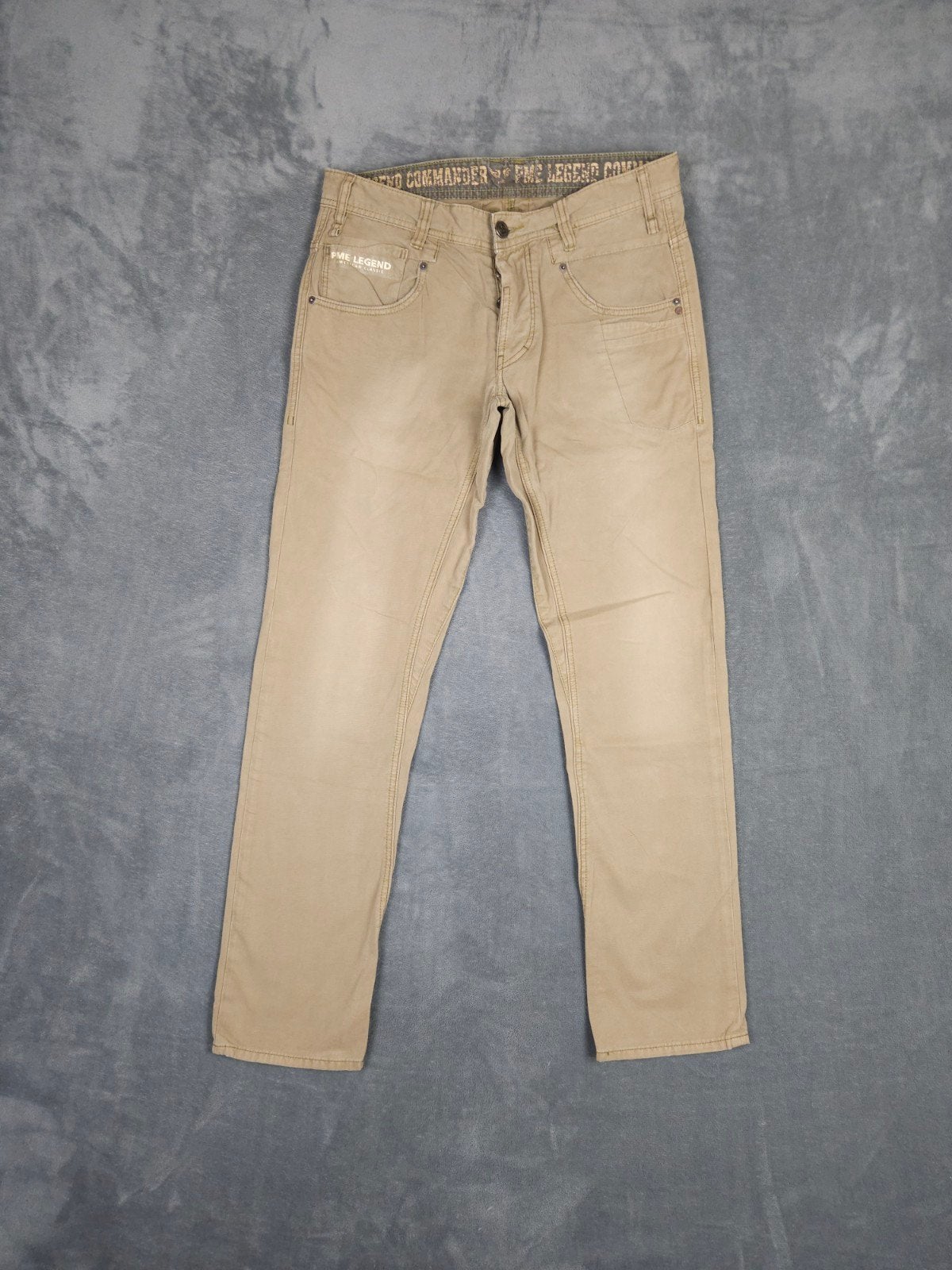 Pme Legend Broek Commander W32 L32 Beige Pall Mall., Kleding | Heren, Broeken en Pantalons, Overige kleuren, ., Zo goed als nieuw