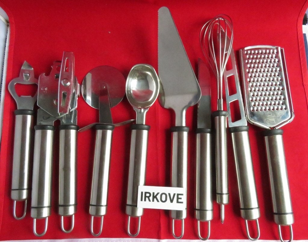 KEUKEN BESTEK OPHANGBAAR * 9 Delig *, Verzenden, Nieuw, Rvs of Chroom, Bestekset