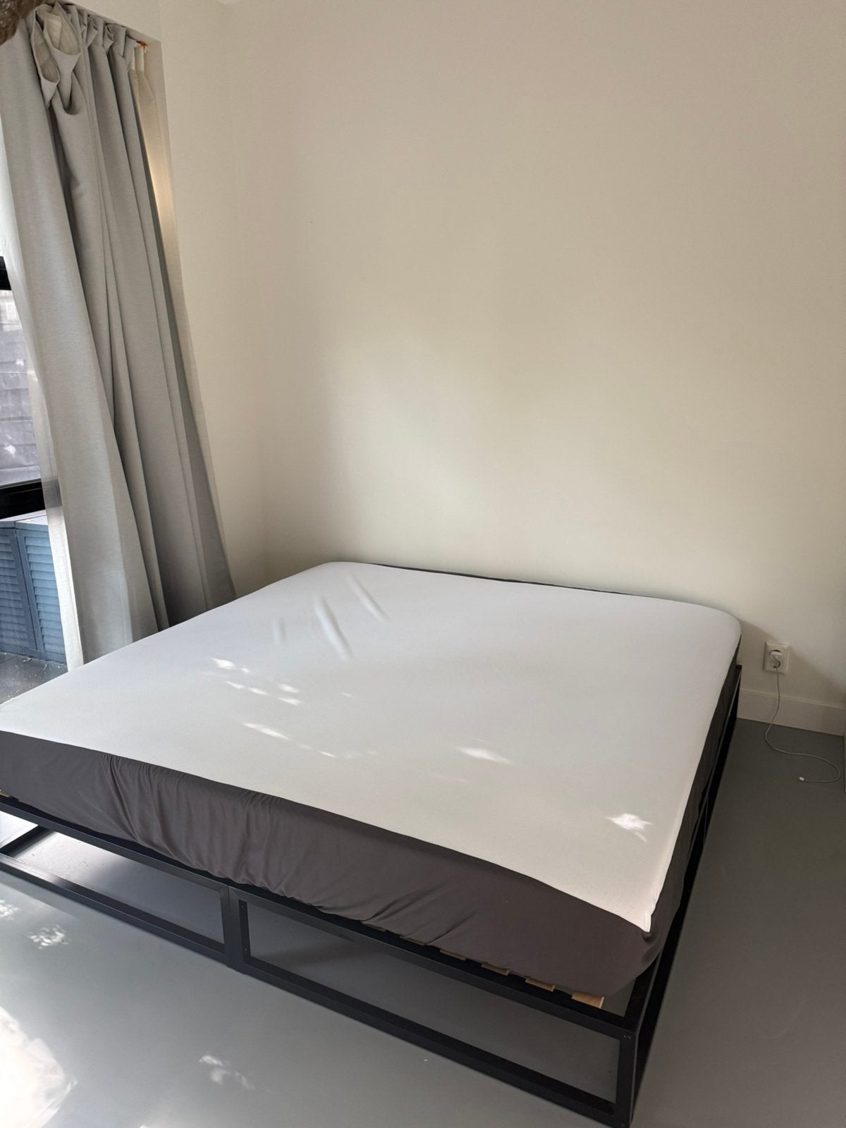 Super King Bed Set – 200  200 cm, Ophalen of Verzenden, Zo goed als nieuw, Tweepersoons
