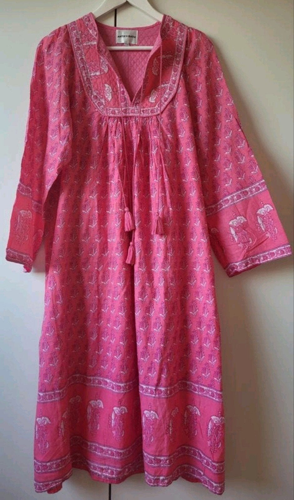 Antik Batik jurk maat 36/38 in nieuwstaat, Kleding | Dames, Ophalen of Verzenden, Zo goed als nieuw, Maat 36 (S), Onder de knie