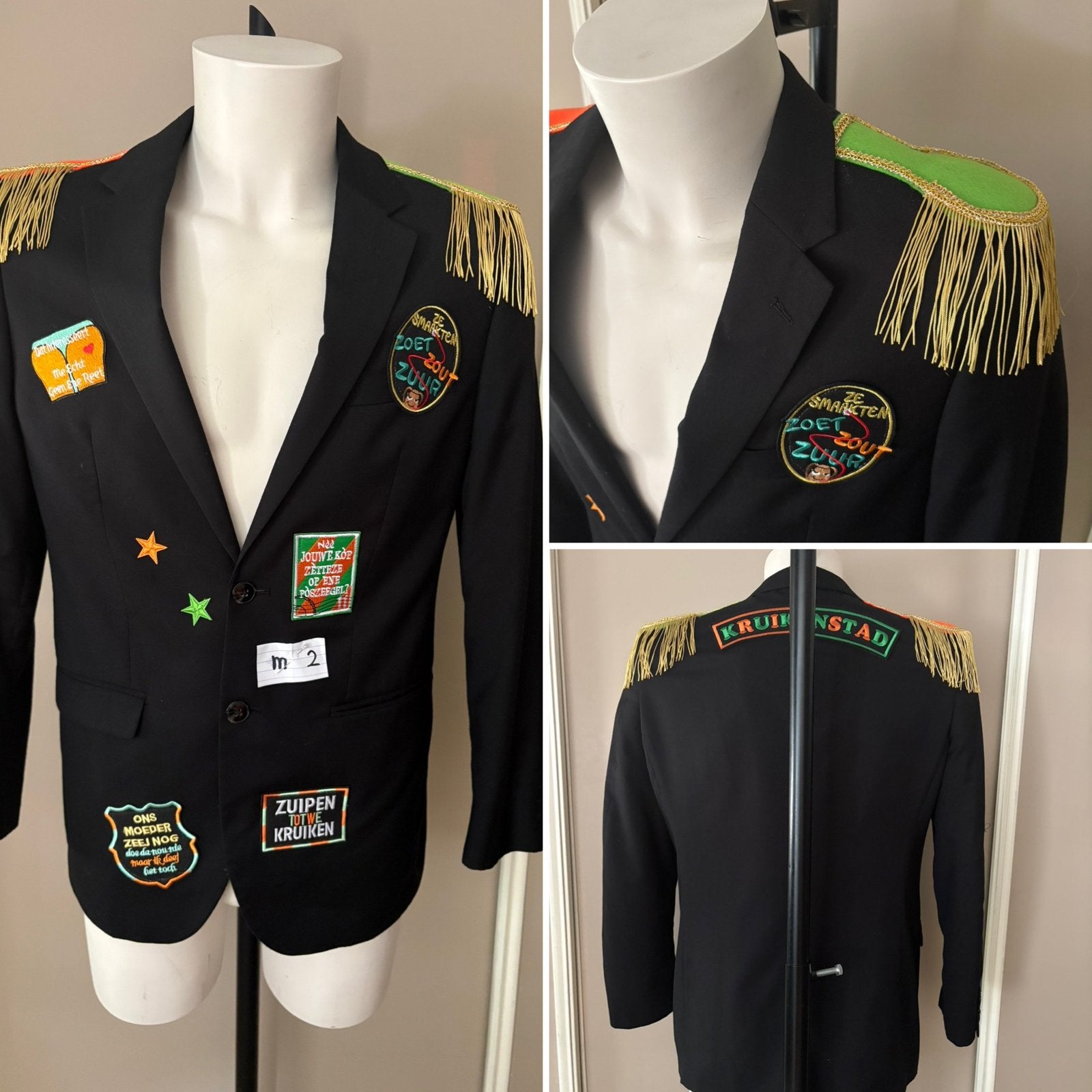 (2) Kruikenstad Colbert/Jas maat M epauletten emblemen, Ophalen of Verzenden, Zo goed als nieuw