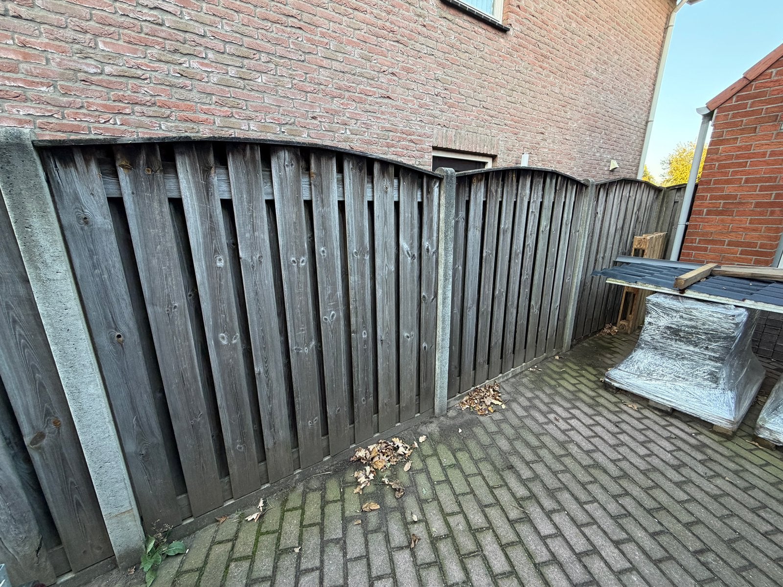 Schutting panelen, Tuin en Terras, Ophalen, 1 tot 2 meter, Minder dan 3 meter, Zo goed als nieuw
