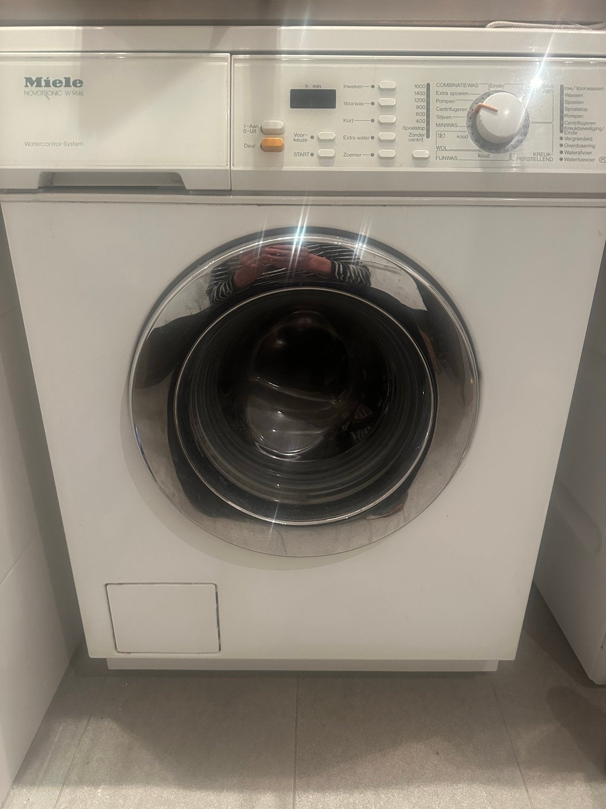 Gratis Miele Novotronic W9616 wasmachine - trommel check nod, Ophalen, Gebruikt, Voorlader, 85 tot 90 cm