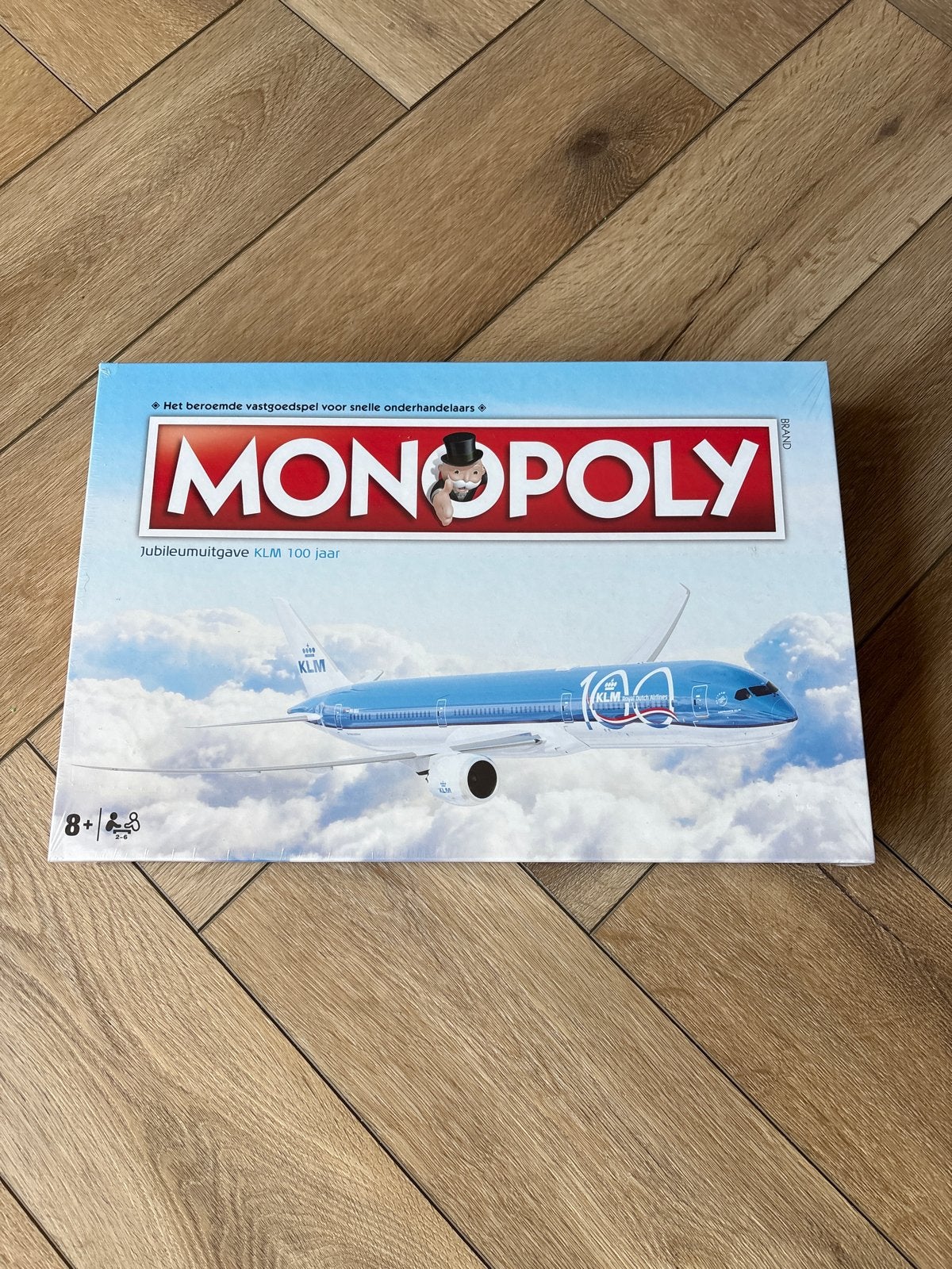 Monopoly KLM 100 jaar Jubileumuitgave - Nieuw en Geseald, Drie of vier spelers, Ophalen, Nieuw