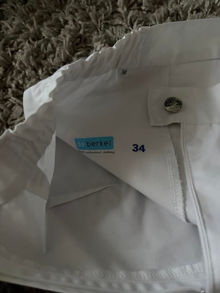Witte zusterrok maat 34 - De Berkel, Kleding | Dames, Wit, Ophalen of Verzenden, Knielengte, Maat 34 (XS) of kleiner