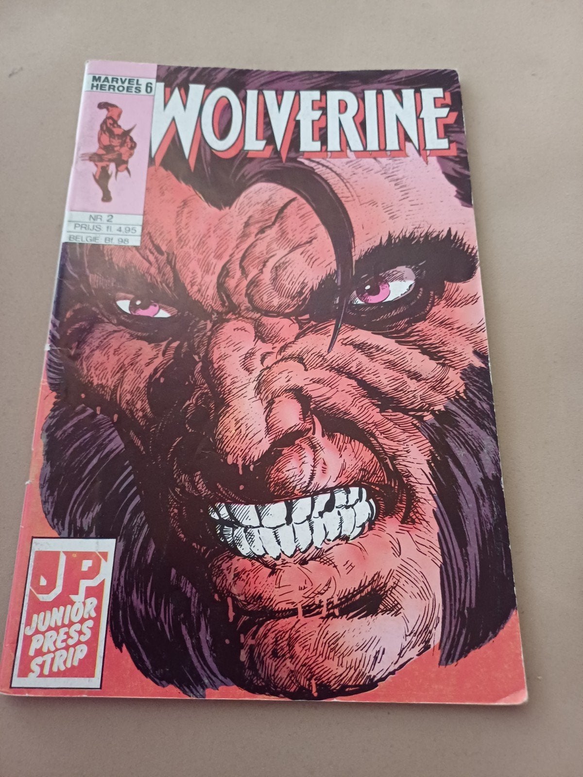 Wolverine nr. 2 (1990) – Junior Press – Marvel Comic (NL), Meerdere comics, Ophalen of Verzenden, Gelezen, Europa
