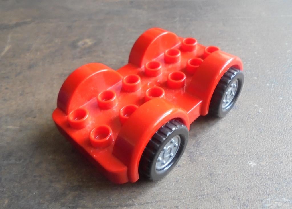 Lego Duplo Car Base 2x6 with Fixed Axles (zie foto's) 8, Ophalen of Verzenden, Gebruikt, Losse stenen, Duplo