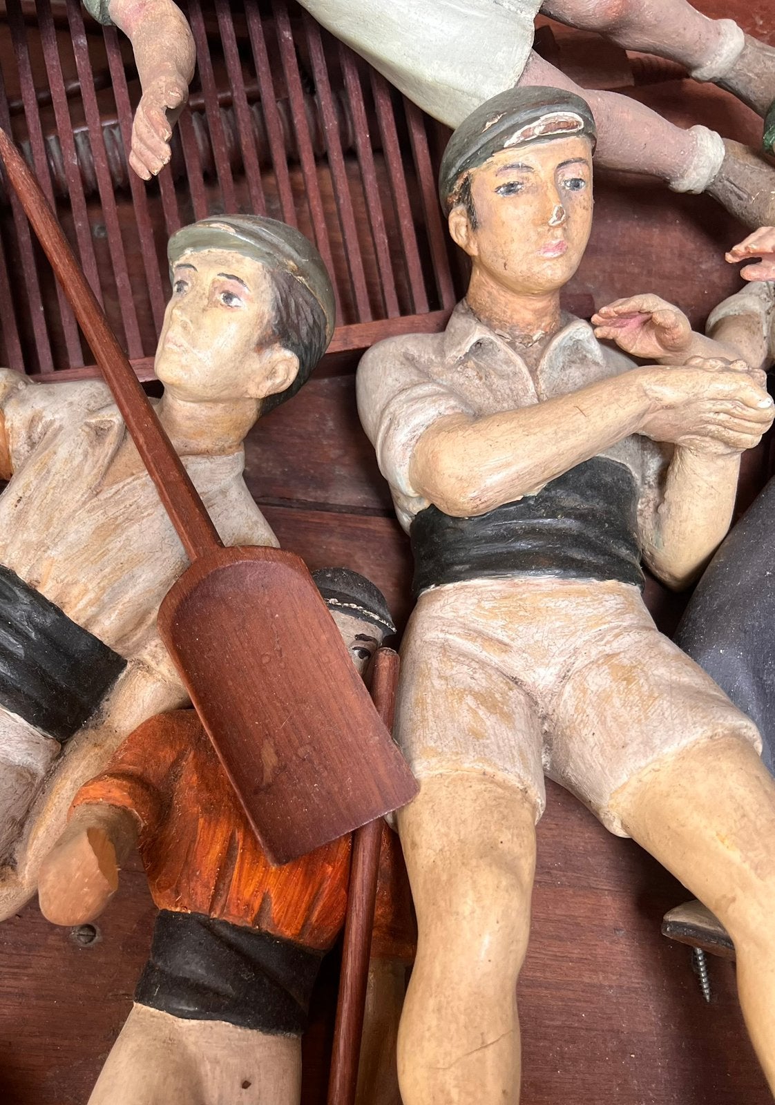 Antieke/vintage houten poppen (ambachtelijke wijnoogst), Ophalen