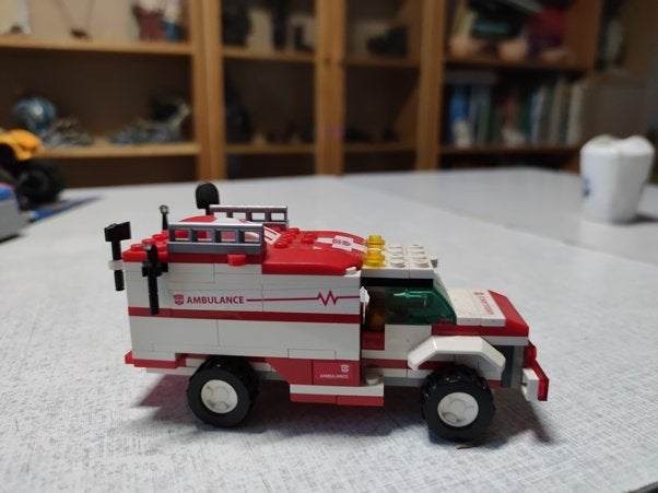 Lego ambulance auto, City, Lego, Compleet, Ophalen of Verzenden