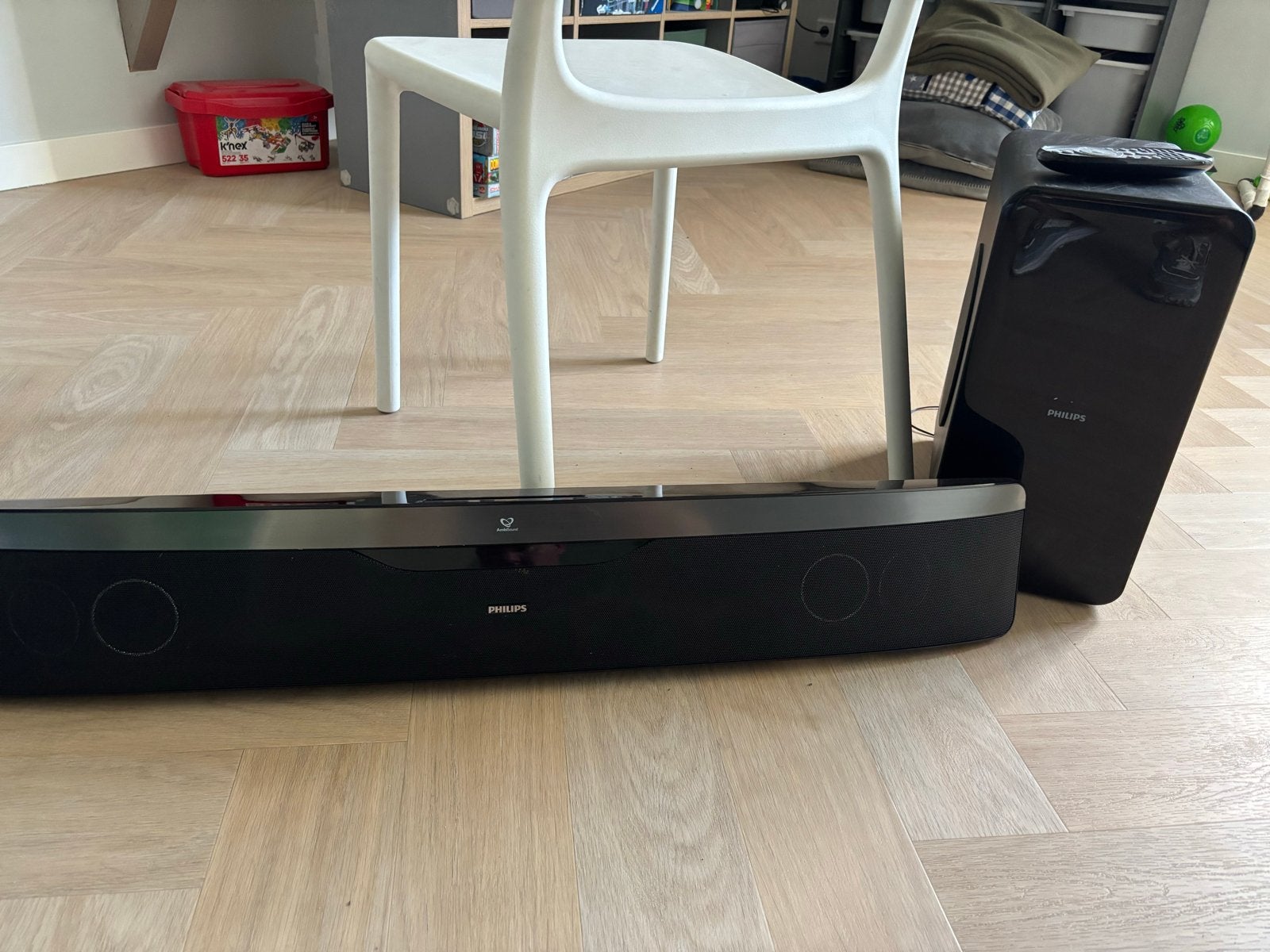 Philips HTS7140/12 Soundbar met Blu-ray speler en subwoofer, Ophalen of Verzenden, Met externe subwoofer, Gebruikt