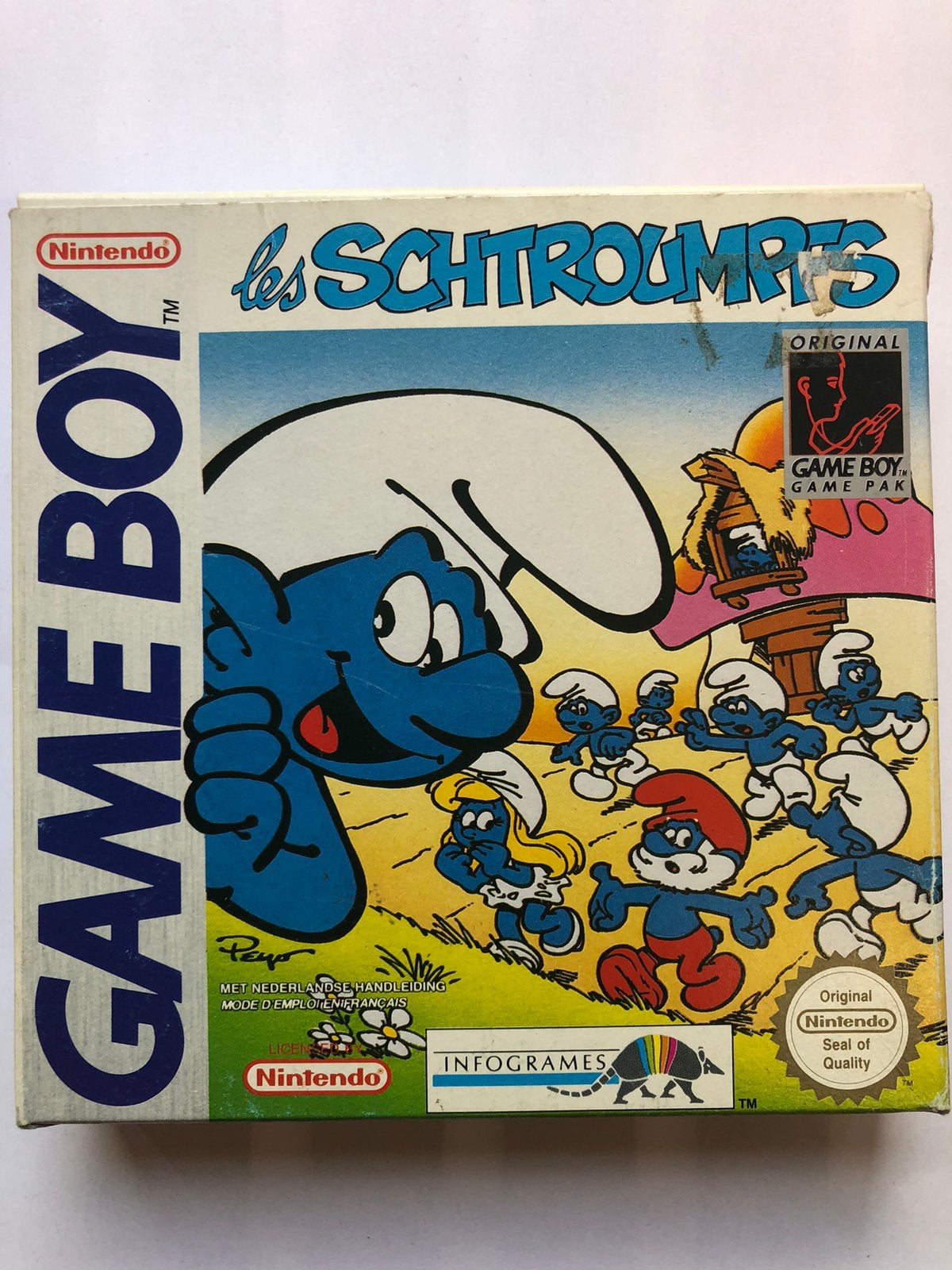 Nintendo gameboy classic spel Les schtroumpfs, Avontuur en Actie, Gebruikt, 1 speler, Ophalen of Verzenden
