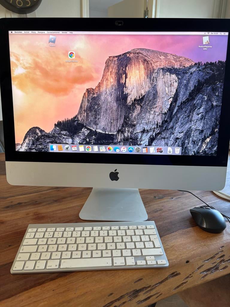 2x Apple iMac (21.5-inch, eind 2013) - Yosemite, Computers en Software, Apple Desktops, Ophalen, Gebruikt, HDD en SSD, 2 tot 3 Ghz