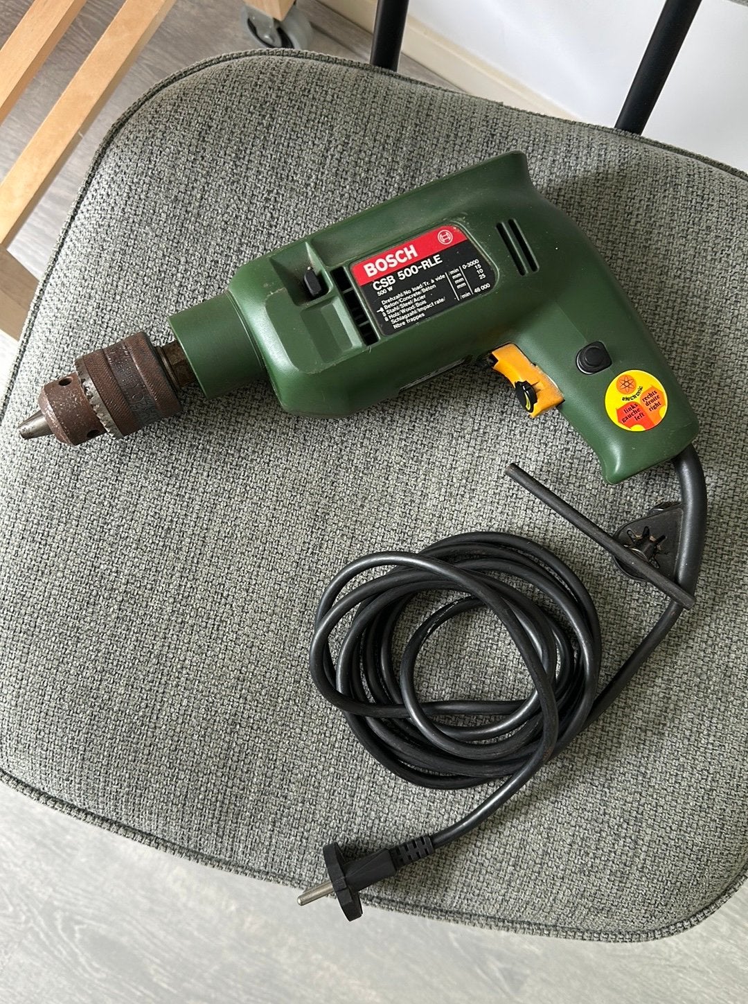Bosch CSB 500-RLE (klopboormachine), Boormachine, Gebruikt, Ophalen of Verzenden, Variabele snelheid