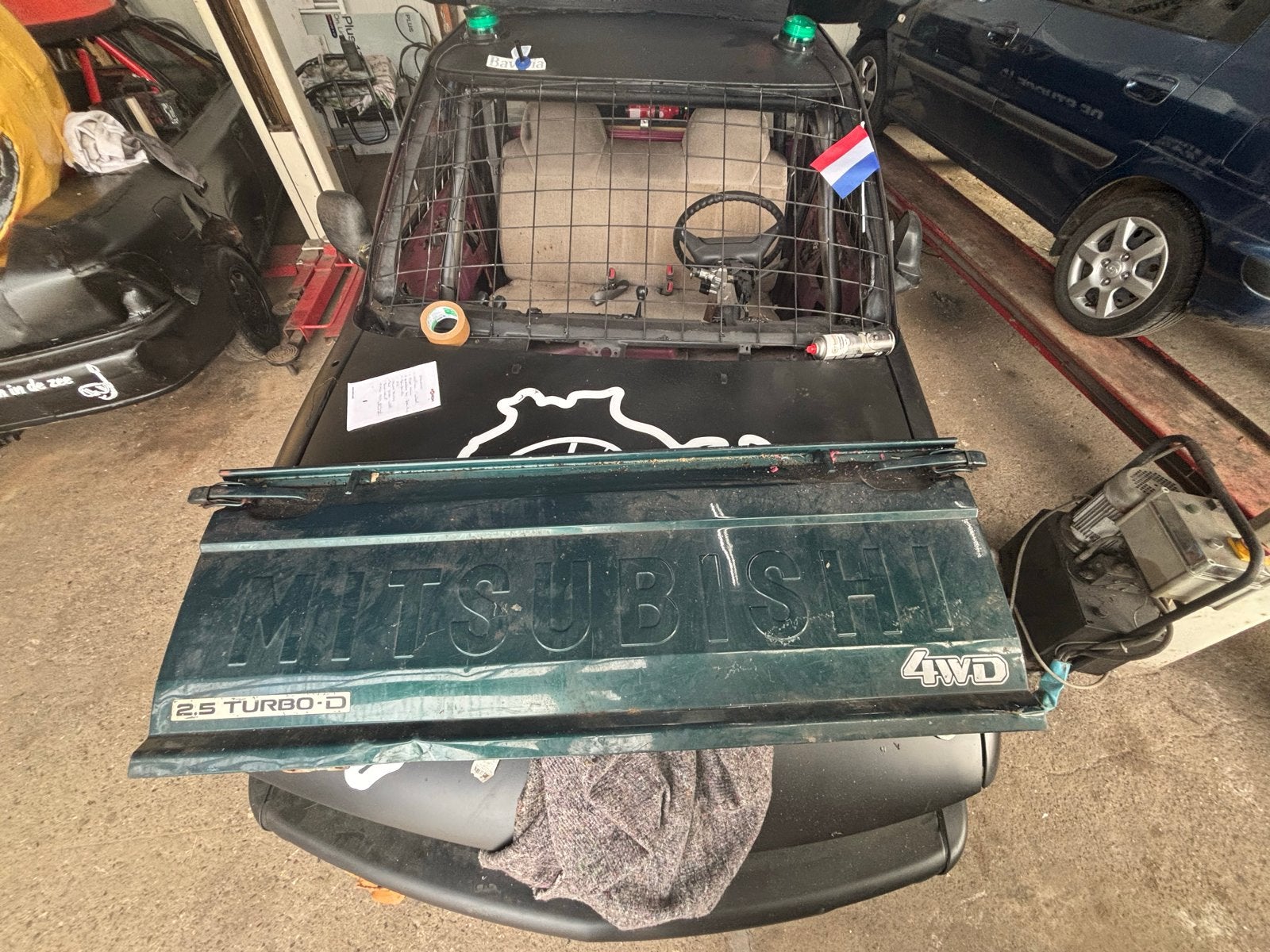 Mitsubishi L200 Achterklep Groen, Ophalen, Gebruikt, Achterklep, Achter