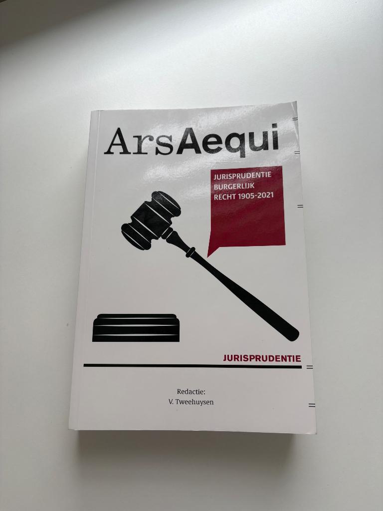 ArsAqeui jurisprudentie burgerlijk recht 1905-2021, Boeken, Ophalen of Verzenden, V. Tweehuysen, Gamma, WO