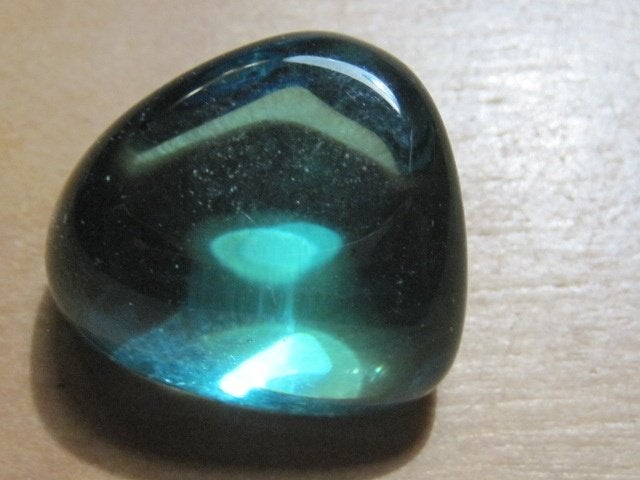 e. 2x aparte edelsteen OCEAANBLAUWE OBSIDIAAN (3), Verzenden, Nieuw