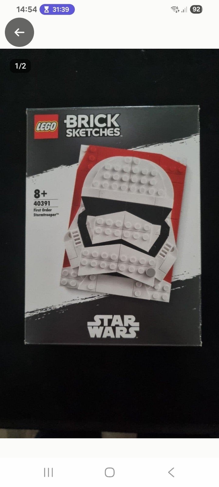 Lego sketches first order stormtrooper 40391, Kinderen en Baby's, Inclusief instructies, Gebruikt, Overige thema's, Lego
