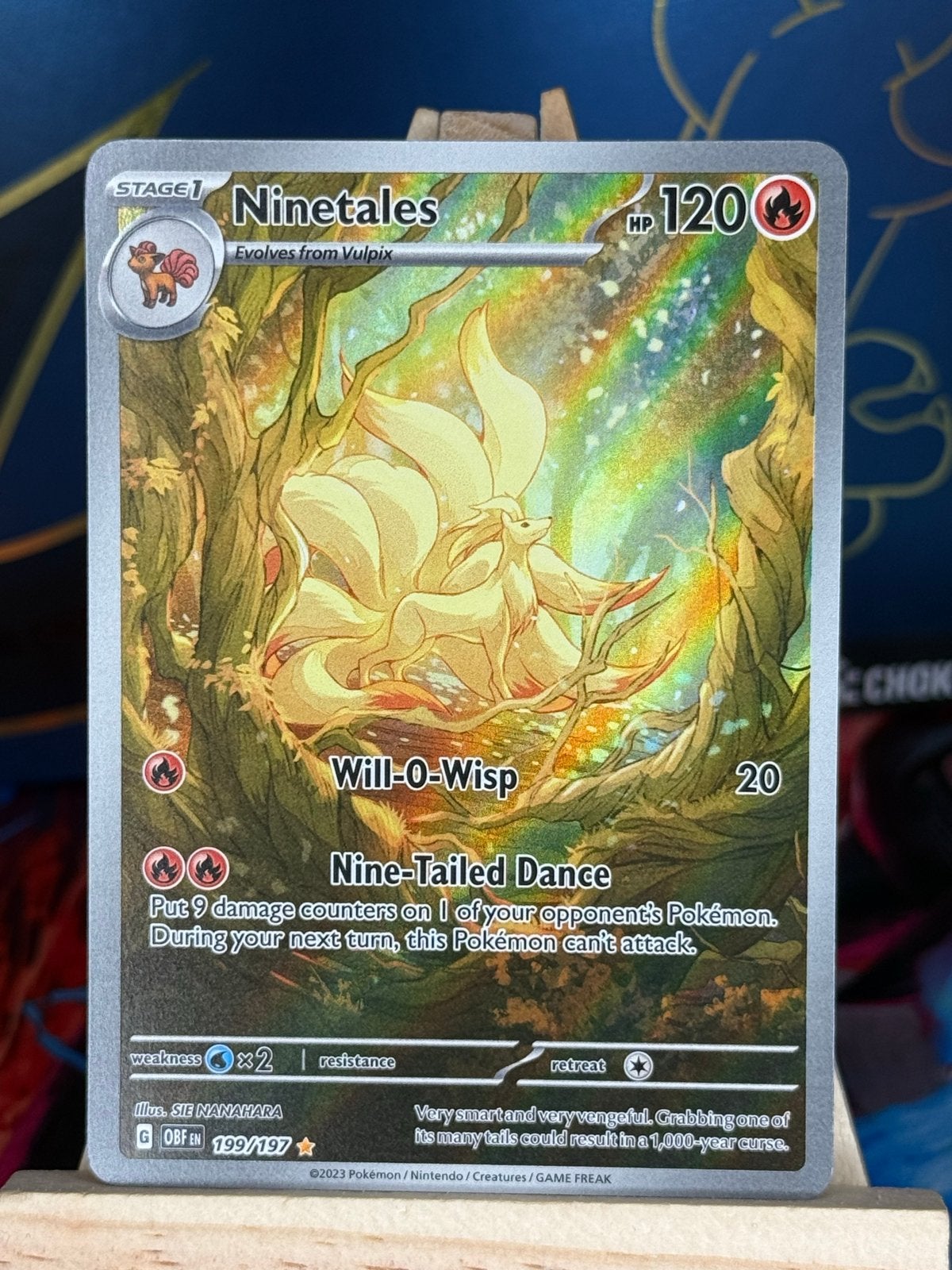Ninetales #199 | Pokemon Obsidian Flames, Ophalen of Verzenden, Nieuw, Losse kaart, Foil