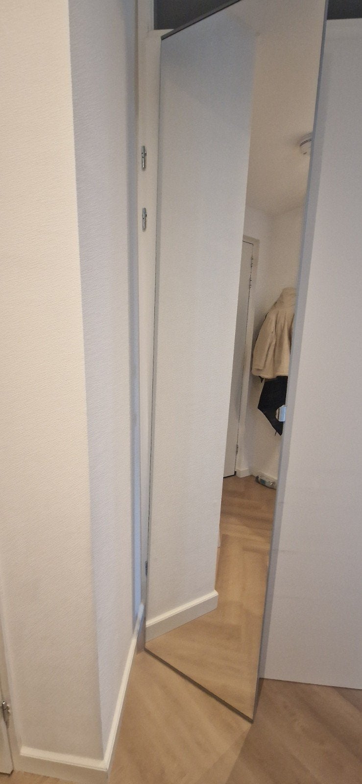 Te koop IKEA deuren: 1 spiegeldeur, 1 wit glansdeur, Ophalen, Gebruikt