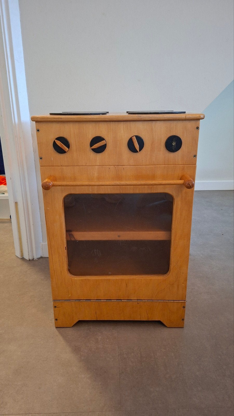 Houten speelkeuken met oven, Kinderen en Baby's, Speelgoed | Speelkeukens, Ophalen, Gebruikt, Hout, Speelkeuken