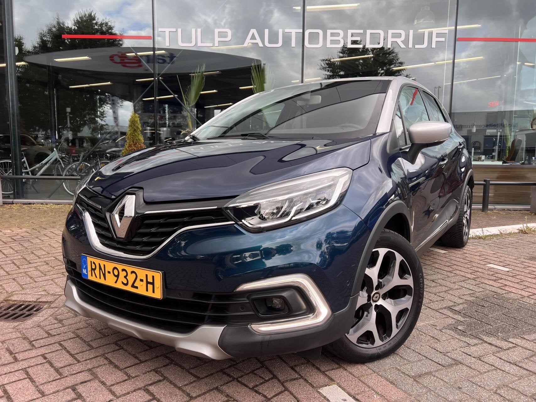 Renault Captur 0.9 TCe Intens Easy Life pakket TwoTone NAP, Auto's, 898 cc, Stof, Gebruikt, Blauw