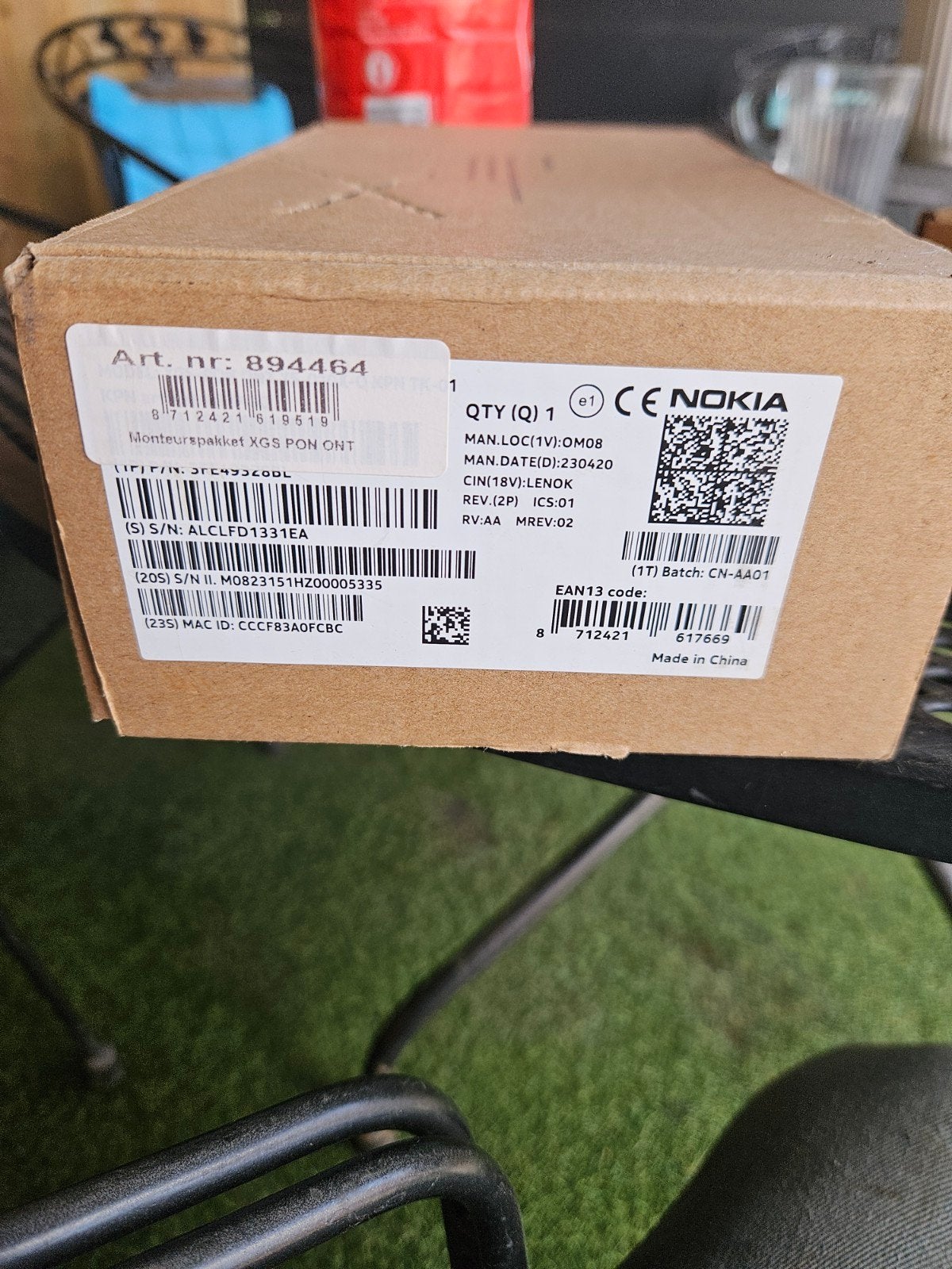 Nokia XGS PON ONT Monteurspakket - Nieuw in doos, Computers en Software, Routers en Modems, Ophalen of Verzenden, Nieuw, Router met modem