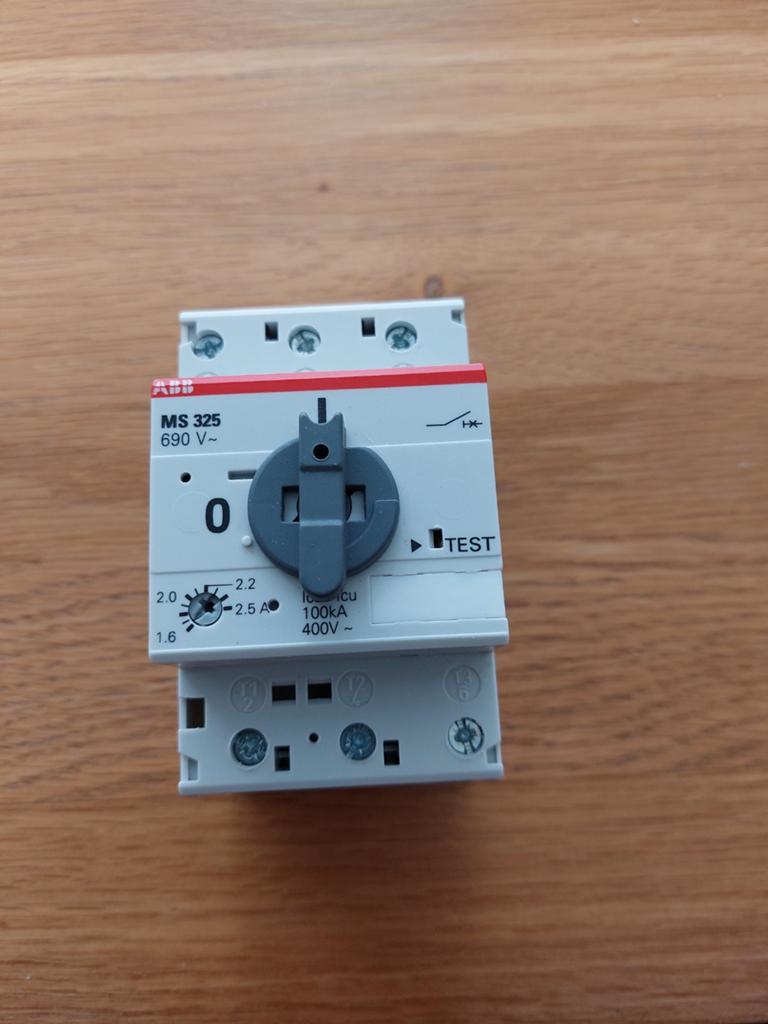ABB MS 325 Motorbeveiligingsschakelaar 1.6-2.5A, Ophalen of Verzenden, Overige typen