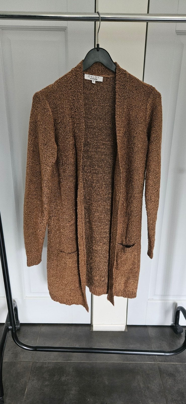 Bruin vest, Bruin, Enjoy, Ophalen of Verzenden, Zo goed als nieuw