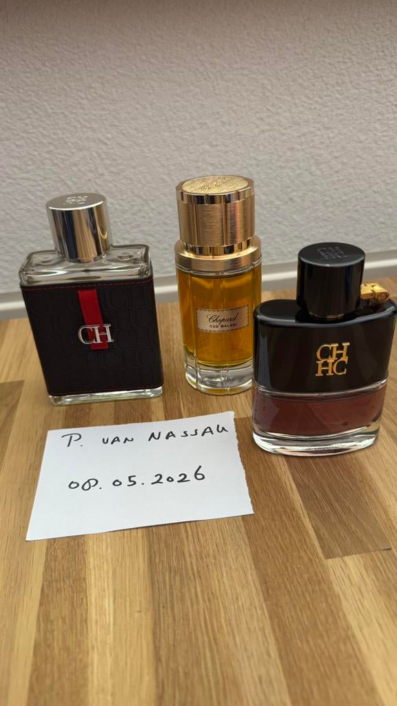 Chopard Oud Malaki & CH Men & CH Men Privé, Sieraden, Tassen en Uiterlijk, Uiterlijk | Parfum, Zo goed als nieuw, Ophalen of Verzenden