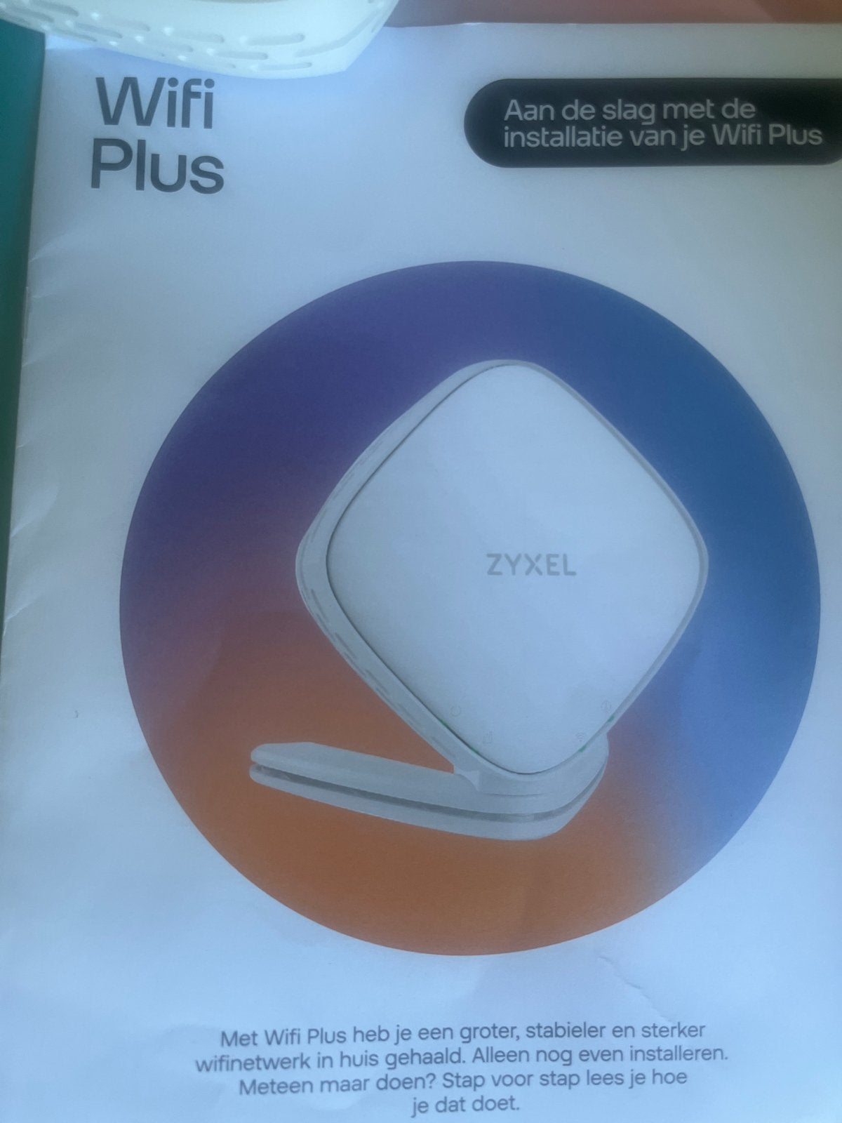 Odido Zyxel Wifi Plus Router - Zo goed als nieuw, Ophalen of Verzenden, Nieuw, Router