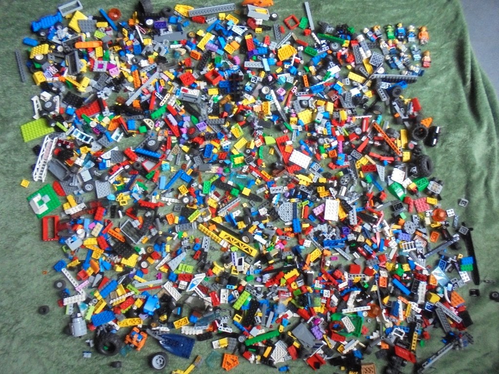 Foto 2 van mooie partij losse lego met poppetjes